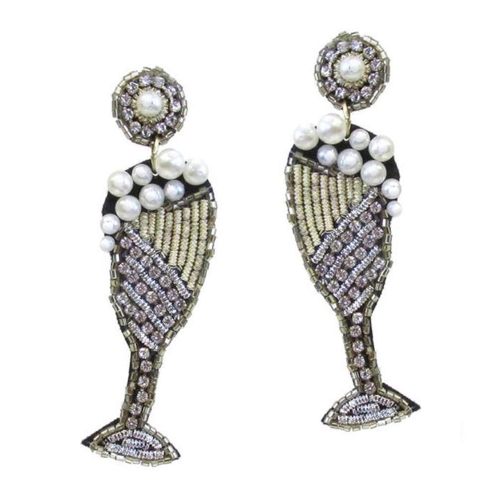 Brand new seed bead cocktail earrings
